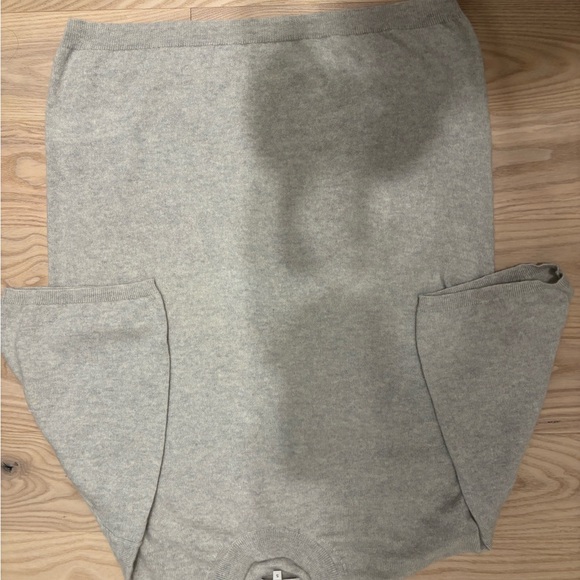 Tibi Light Gray Short-Sleeve Knit Top - Picture 3 of 5